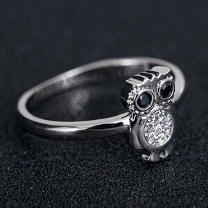 925 Silver Plated 3A CZ Cute Ring for Men Women, FB16FA1042